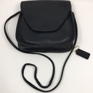 Coach Black Leather Crossbody Bag